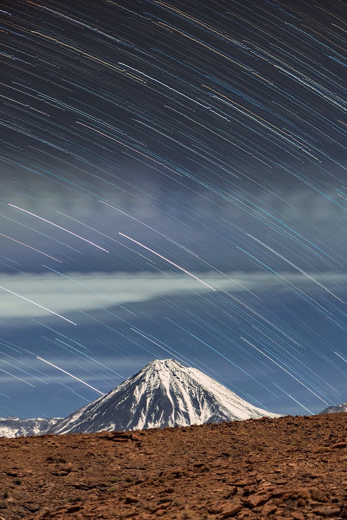 Startrails over Licancabur