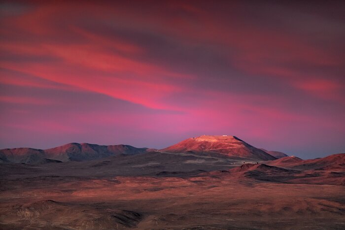 Cerro Armazones at sunset