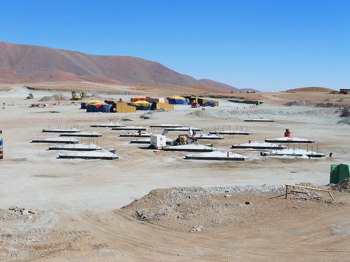 Antenna foundations for ALMA's Atacama compact array