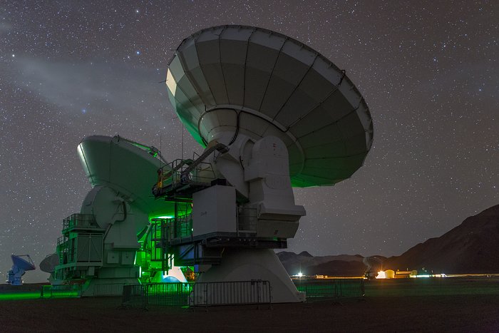 Towering ALMA antennae