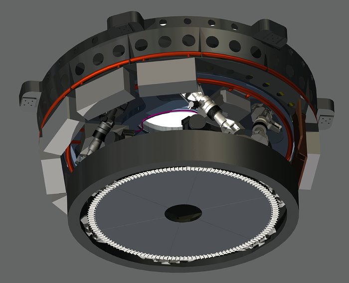 Engineering drawing of E-ELT M4 unit