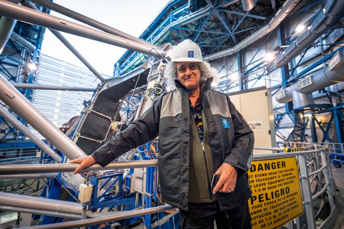 El astrofísico y estrella de rock Brian May visita Paranal