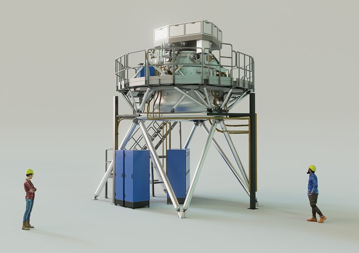 3D-rendering av ELT:s METIS-instrument