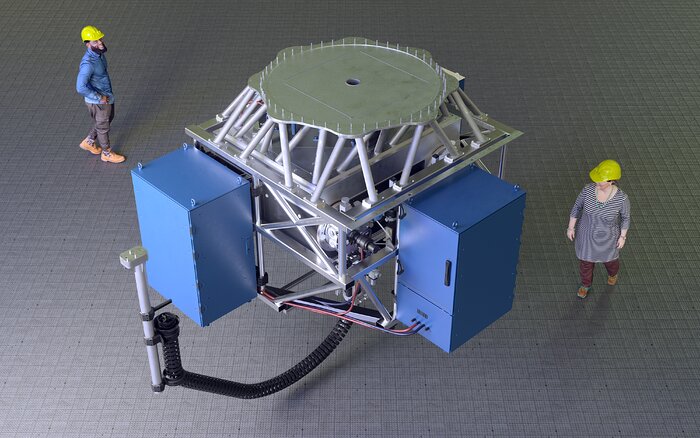Rendering of the CUBES instrument