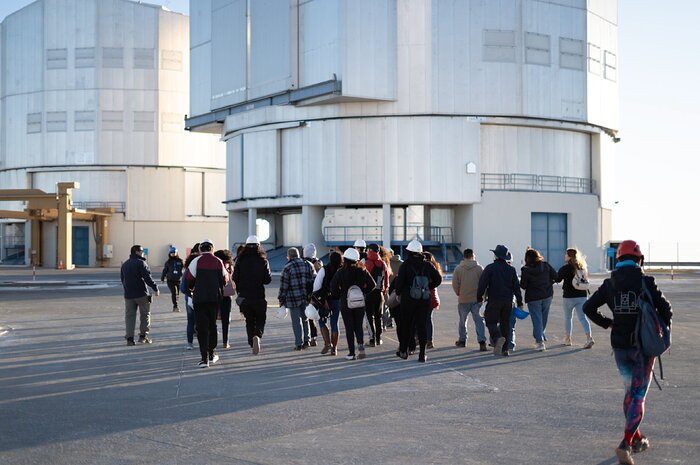 Visitors at ESO's Paranal Observatory