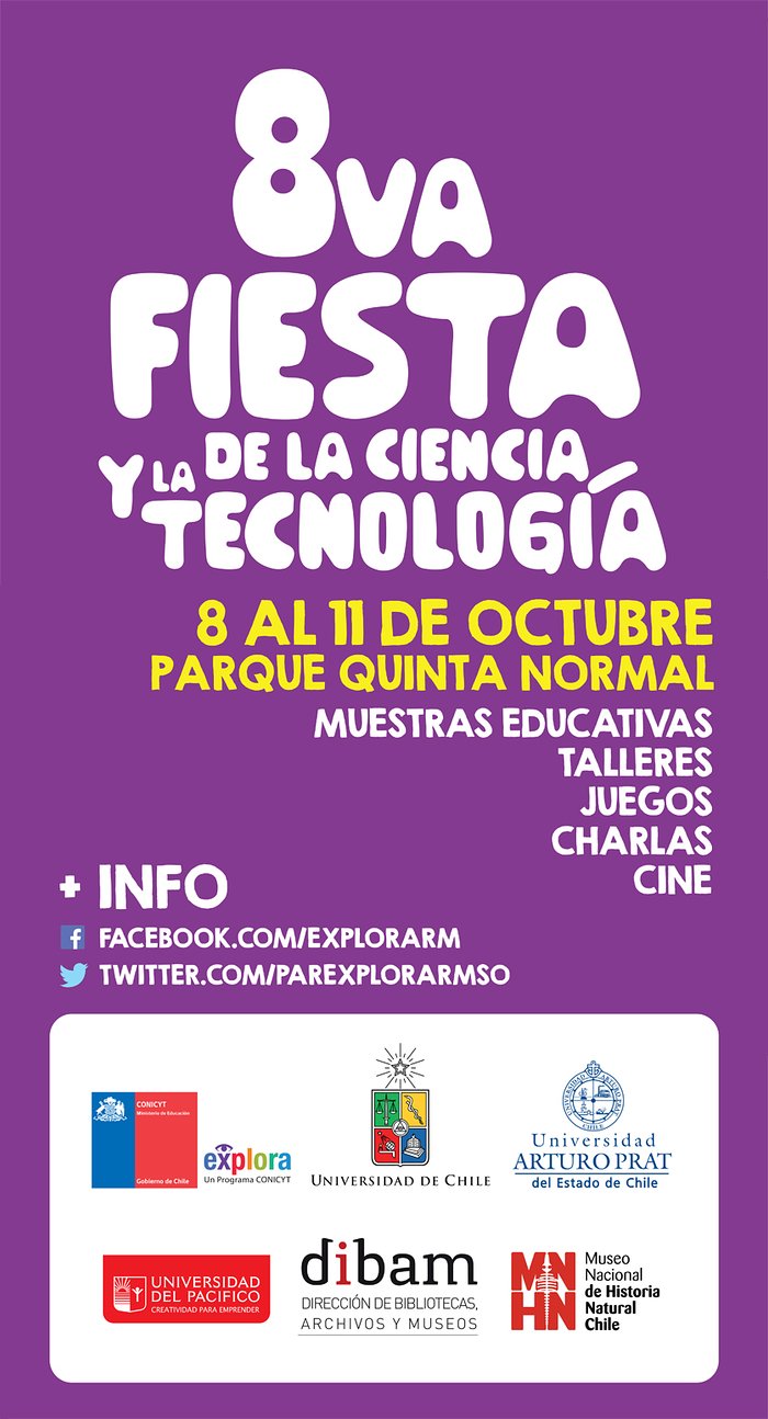 Afiche de la VIII Fiesta de la Ciencia 2014