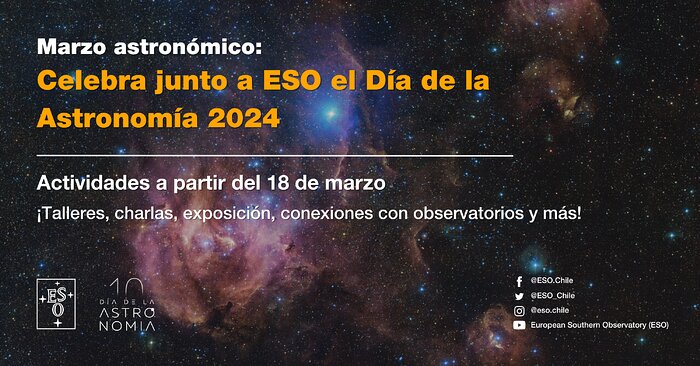 Panfleto actividades del Día de la Astronomía 2024