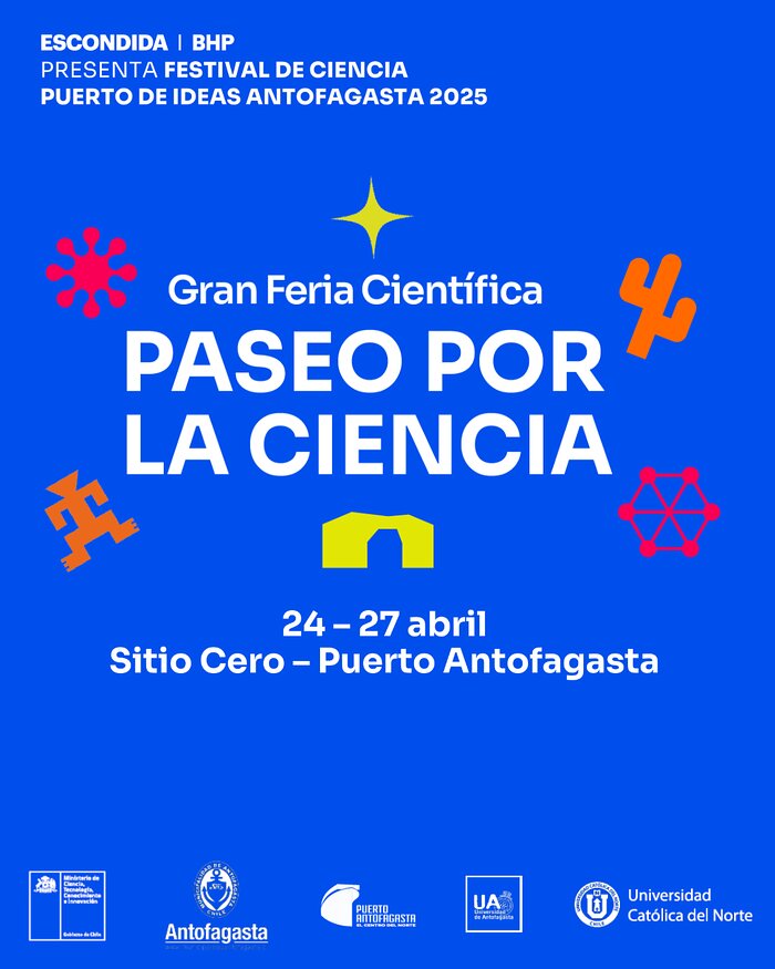 Afiche oficial de Puerto de Ideas Antofagasta 2025