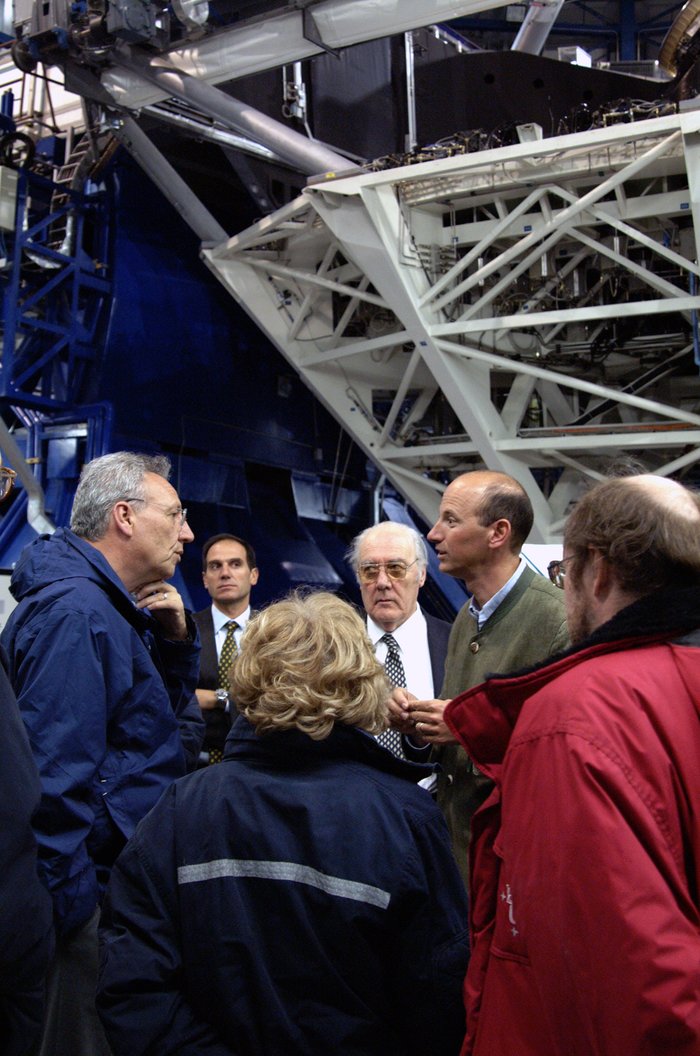 Philippe Busquin visitando Paranal