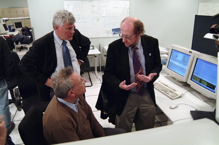 Philippe Busquin visiting Paranal