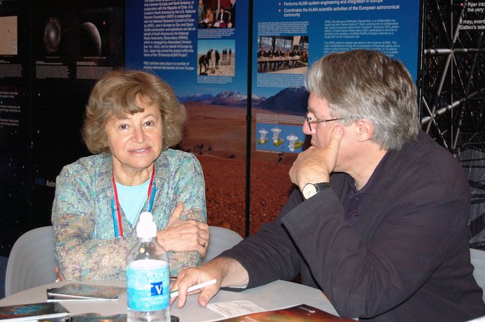 Catherine Cesarsky and Claus Madsen at SPIE Astronomical Telescopes and Instrumentation symposium