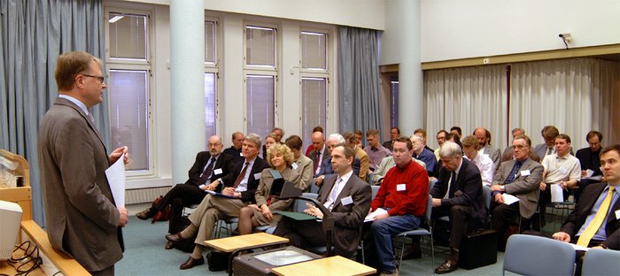 Dr Reijo Vikho introducing ESO Information Day
