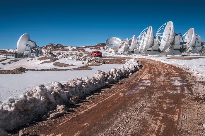 Snow and Sun atop Chajnantor