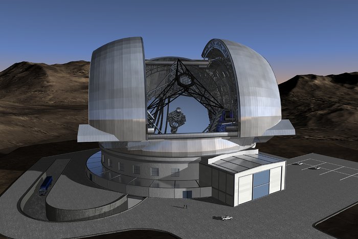 ELT in its enclosure (artist's impression)