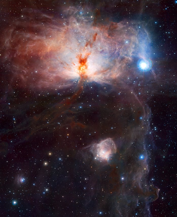 Le fiamme nascoste della Flame Nebula