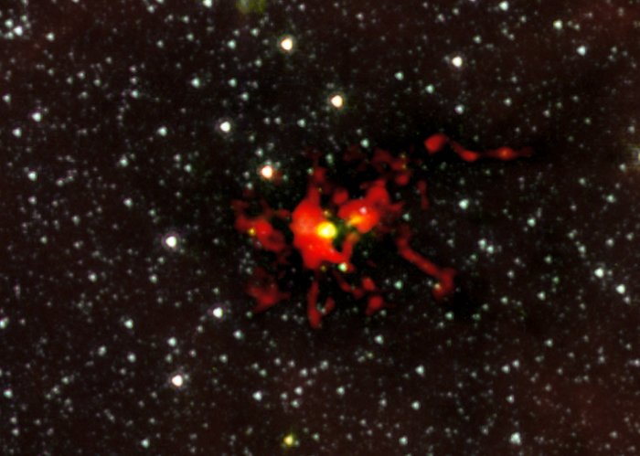 ALMA observa el nacimiento de una estrella gigantesca 