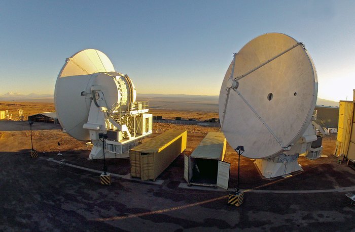 As duas últimas antenas ALMA europeias