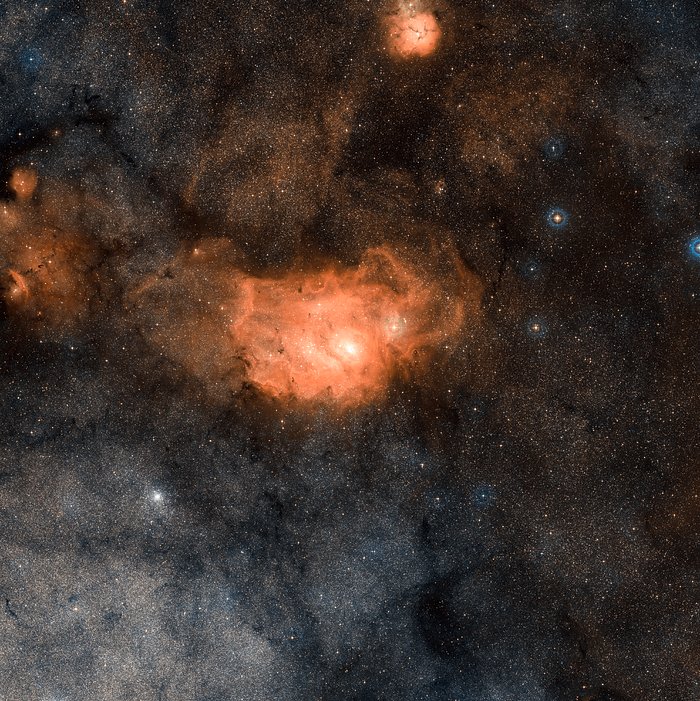 Wide-field view of the Lagoon Nebula