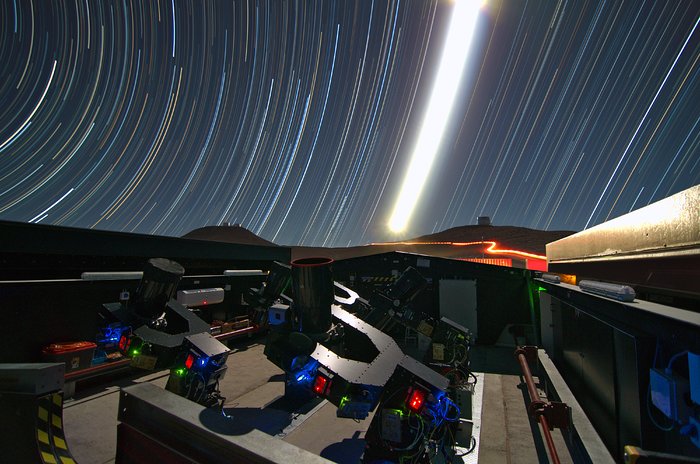 El conjunto NGTS (Next-Generation Transit Survey) en Paranal 