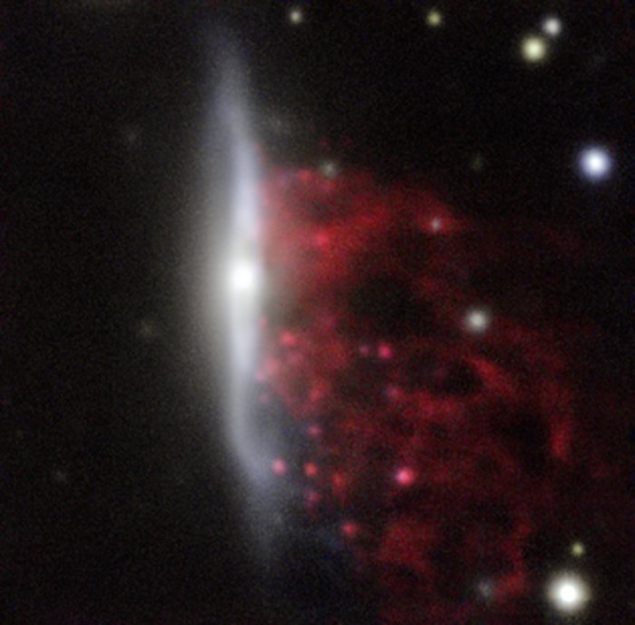 Example of a jellyfish galaxy