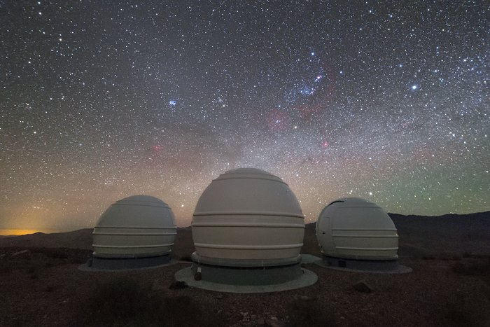 Les télescopes ExtrA à La Silla