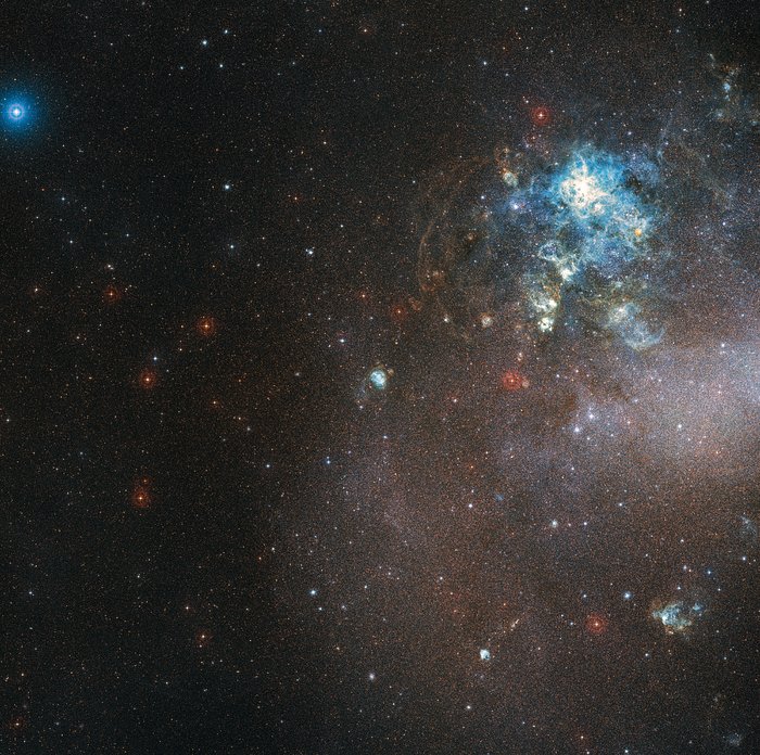 Immagine DSS del cielo intorno alla regione HII LHA 120-N180B