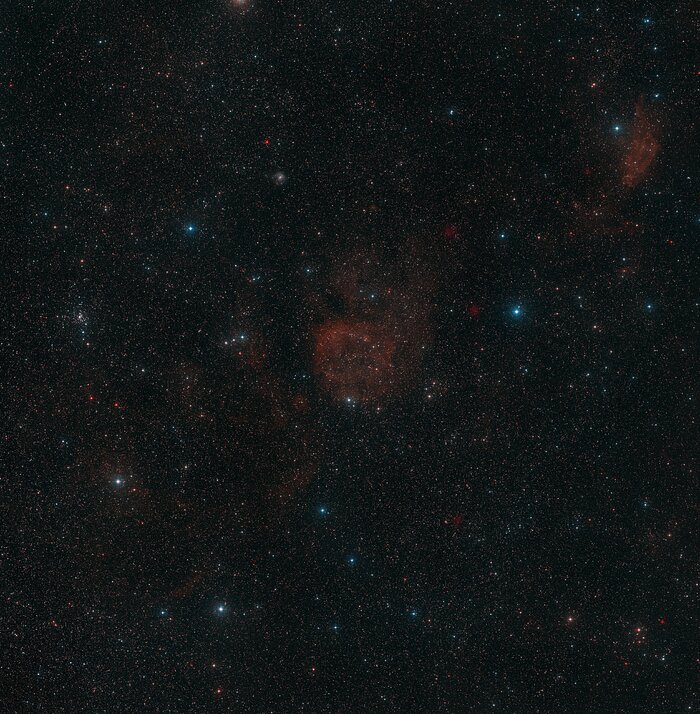 O céu em torno da nebulosa Sh2-284