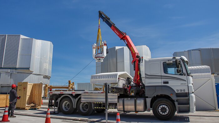 A base do telescópio PoET