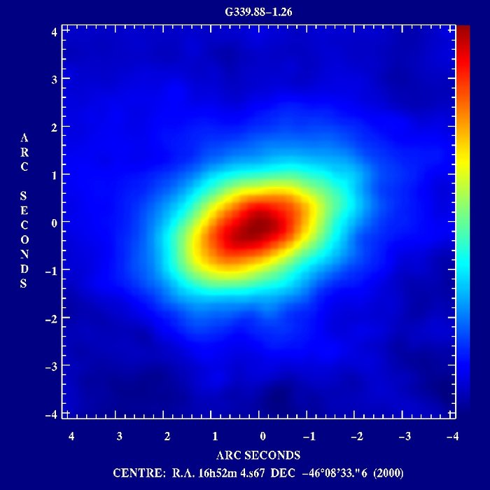 First circumstellar disk around a massive star