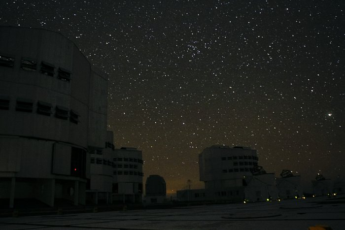 Night time view of the ESO Very Large Telescope