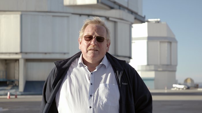 Professor Reinhard at the Paranal Observatory