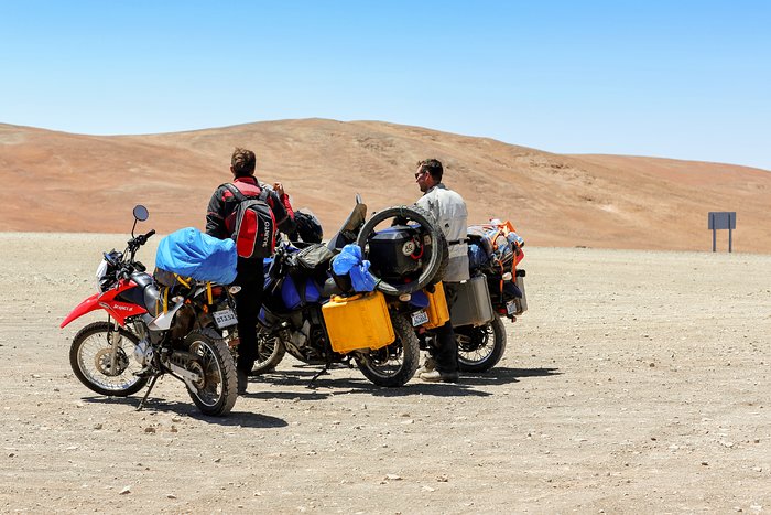 Two-wheeled visitors at Paranal