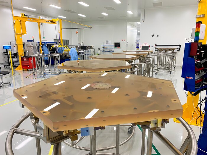 Les segments du miroir M1 de l'ELT prennent forme dans les installations de polissage de Safran Reosc