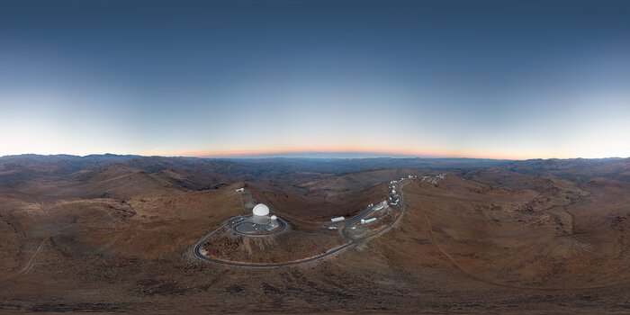 Drone captures La Silla Observatory