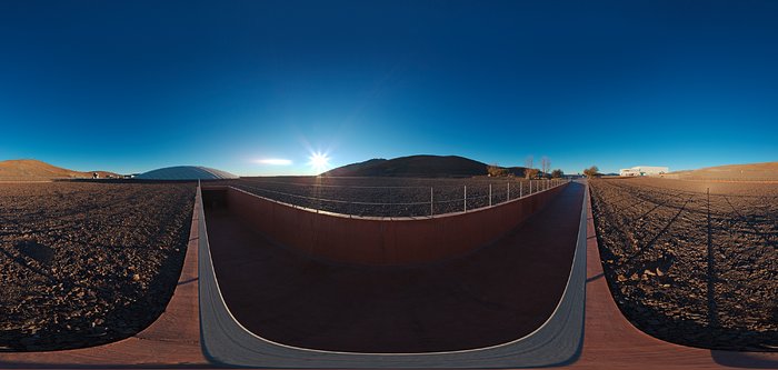 Panorama of the entrance to the Residencia