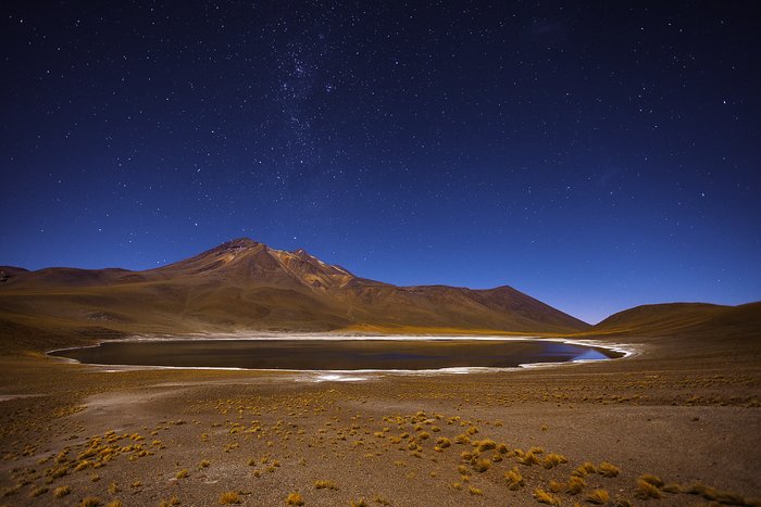 A lake in the desert