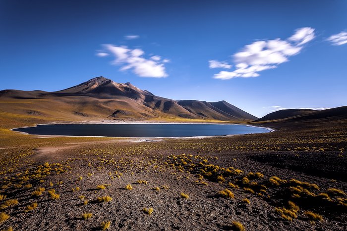 A lake in the desert