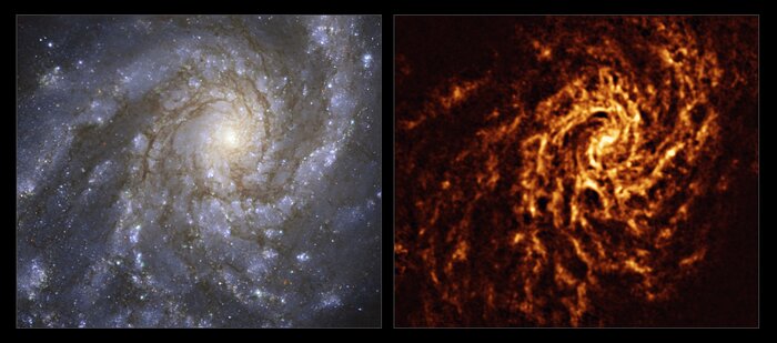 The NGC 4254 galaxy as seen with MUSE on ESO’s VLT and ALMA