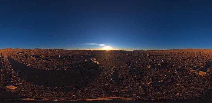 Sunset with Paranal on the distance