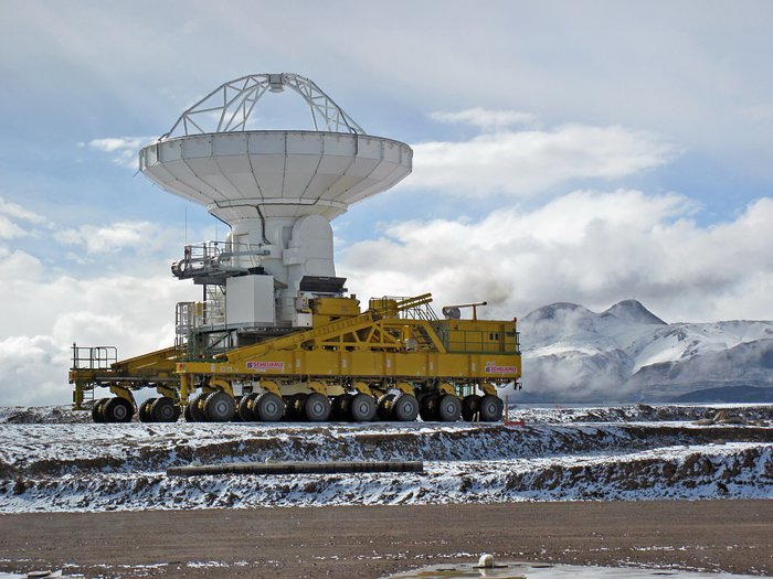 La nieve visita el sitio de ALMA