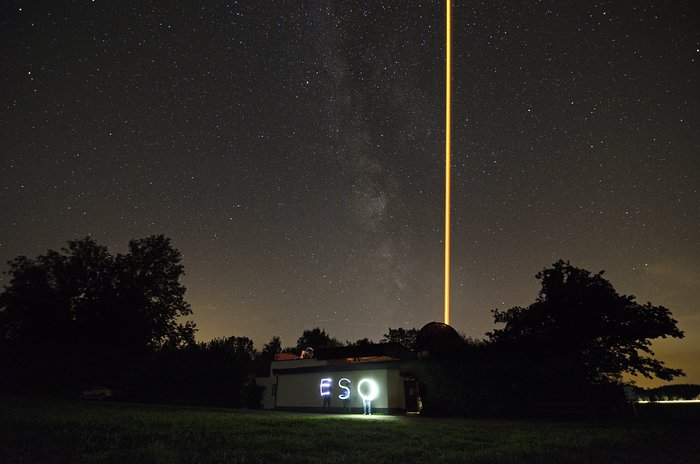 Schilderen met een laser en licht