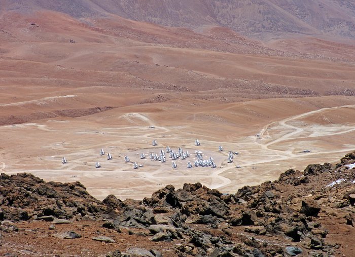 O ALMA visto de cima