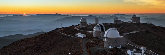 Panorâmica de La Silla ao pôr do Sol 