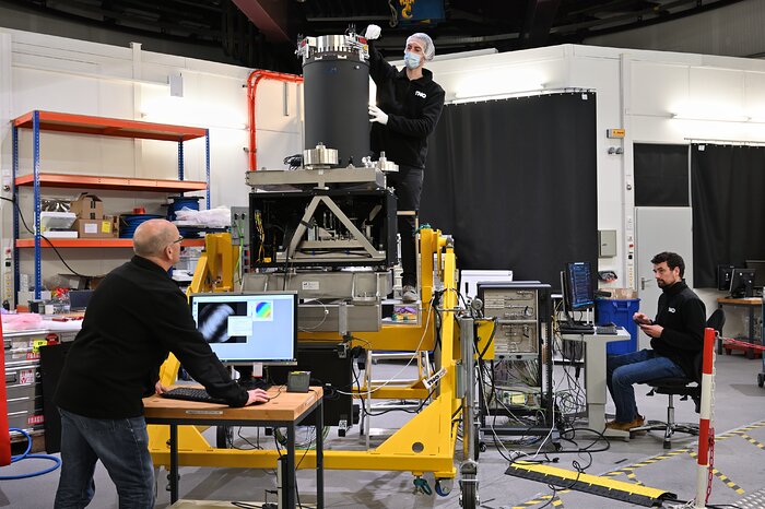 Probando los nuevos láseres de Paranal