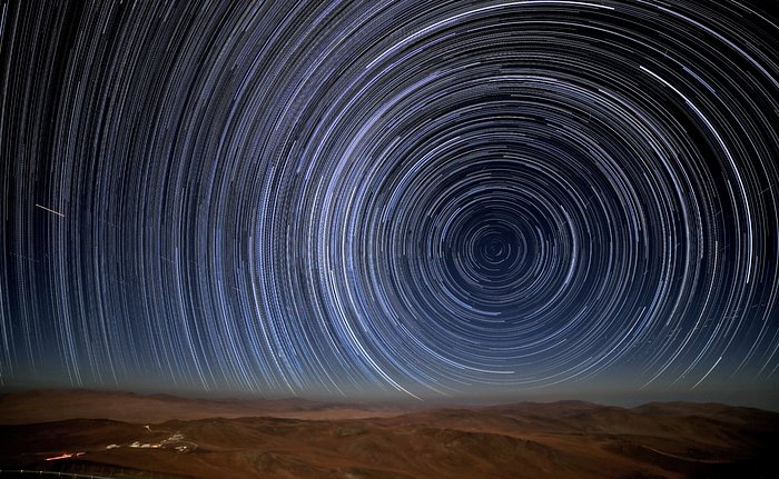 Star trails at Paranal