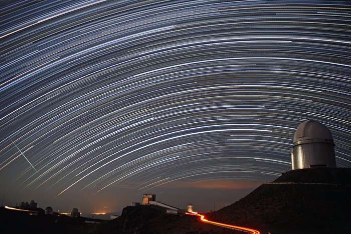 Star trails over La Silla