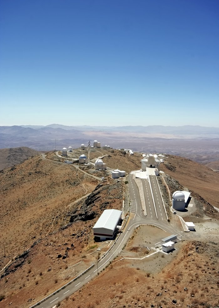 Aerial view of La Silla