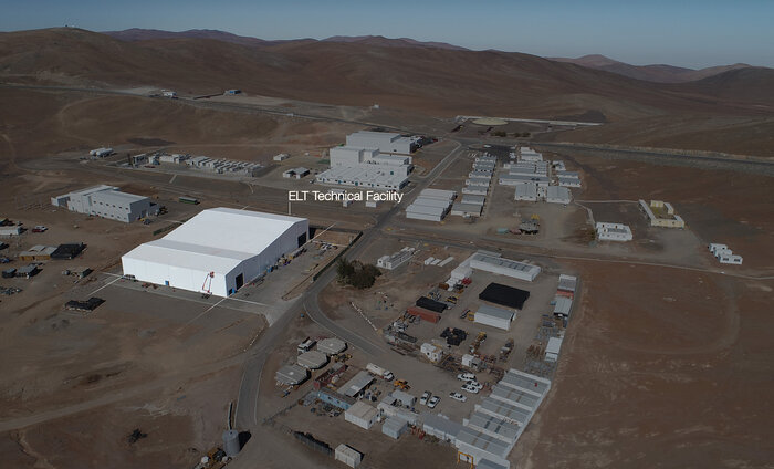 Aerial view of the ELT Technical Facility | ESO