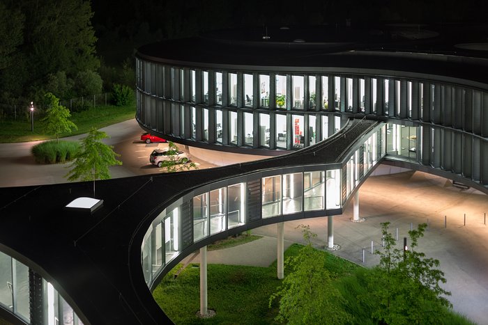 Bridge to the new building ABC