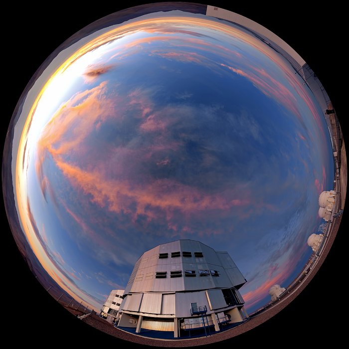 Fulldome view of Paranal at sunset